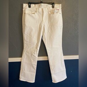 Lucky Brand white flared denim jeans